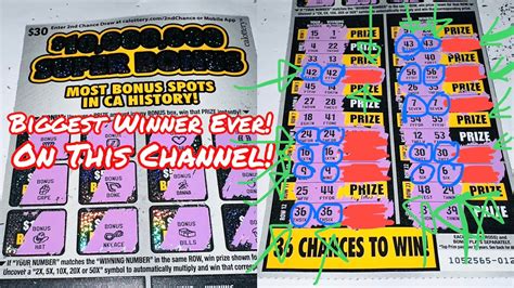 All $30 Ca Lottery Scratch Offs .